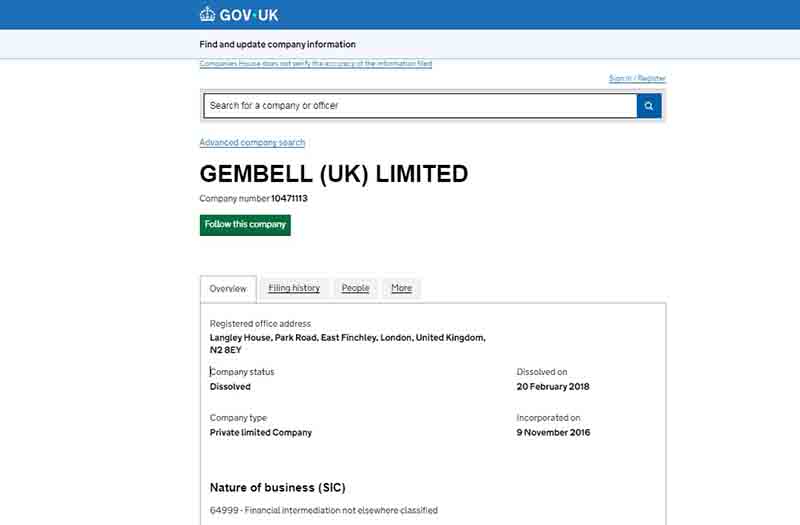 Gembell Limited: The Parent Company of Binary Options Scam Brokers