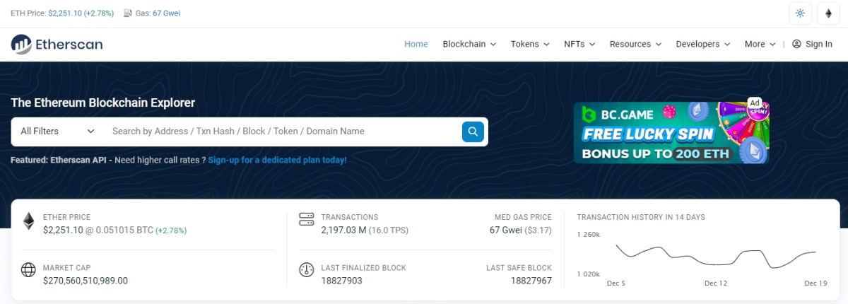 Review of Top 10 Transaction Verification Services: Blockchain, Tronscan, Blockchair, Etherscan and others