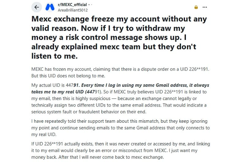 Why MEXC Account Freezes Became a Major Discussion in 2026