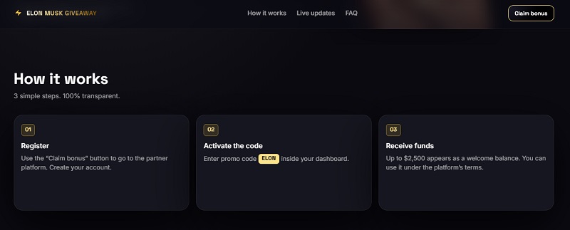 “Elon Musk” Crypto Casino Scam: A Forensic Breakdown of the $2,500 Bonus Trap